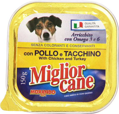 Miglior Cane - Alimento Completo Per Cani, Con Pollo E Tacchino - 22 pezzi da 150 g [3300 g]